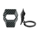 Lamborghini Shape Car Carbon Fiber Engine Start Stop Push Button Switch Cover. 