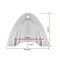 2pcs Cable Management 316 Stainless Steel Clam Shell Vent Cover Polished Silver Clamshell Vent Cover Clamshell Ventilator Wire Pass Through Cover Boat Application. 