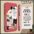 YIWESAN Case For Samsung galaxy S7 Case Cute Fashion Brand Coffee Flower Girls Lovely Girl Shockproof Phone Casing Full Back Cover Camera Side Edge Soft Silicone Pattern Case Protection Cases. 