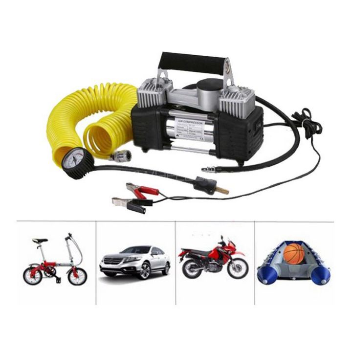 Double Cylinder HEAVY DUTY Metal Air Compressor for car truck