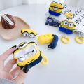 Minions single eye double eye cute Cartoon Silica gel Fashion AirPods 3 case 2021 AirPod 1 2 pro Cases Soft Cover Drop. 