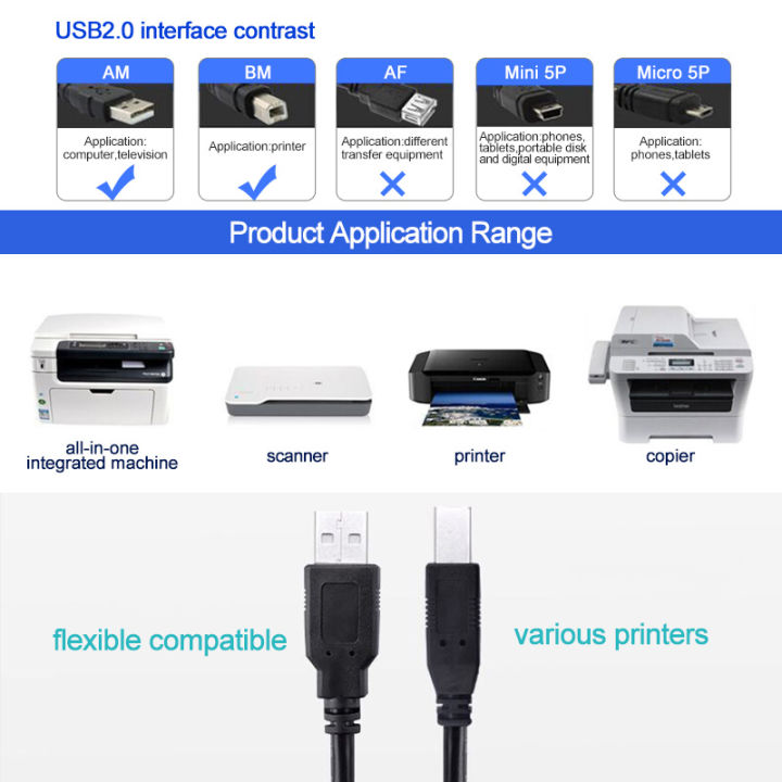 Printer%20cable%20USB%20A%20to%20USB%20Type%20B%202.0%20100%20%25%20Branded%20Cable%20Type%20C%20Printer%20Scanner%20Cord%20Compatible%20for%20MacBook%20Pro,%20HP%20Canon%20Printers%20and%20More%20(4FT,%20Black)%20-%20Image%205