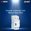 Chint NCH8-M modular contactor with manual operation 16-63A. 