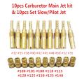 Carburetor Jet kit-10 * Carburetor Main Jet Kit
10 * Carburetor Slow/Pilot Jet Kit-Yellow. 