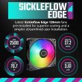 Cooler Master MasterLiquid 360 Atmos ARGB Close-Loop AIO Liquid Cooler Customize Pump, SickleFlow Edge PWM Fans, 360mm Radiator, CryoFuze. 