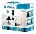 Imported VITEK hand Blender | 4 in 1, 800W, Variable speed control, Turbo mode, Stainless steel blender attachment for home and hostel kitchen.. 