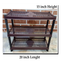 Plastic Shoe Rack Kitchen Stand Lightweight Shoe Organizer Entryway Hallway Closet Brown. 