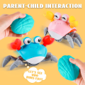 Remote Control Crawling Crab with Music and Light Early Educational Baby Toy. 