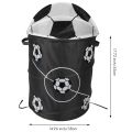 Football Modeling Collapsible Laundry Basket Storage Barrels Storage Barrel Polyester Cloth Toy Store. 