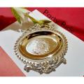 2 Fancy Plates for Ramadan table decor or ramadan dish or Ramadan gift or Eid gift -  Engagement ring plate. 