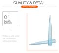 500Pcs/Pack 1ml Laboratory Pipette Tips Disposable MicroPipette Tips Transparent Autoclavable Medical Supplies. 