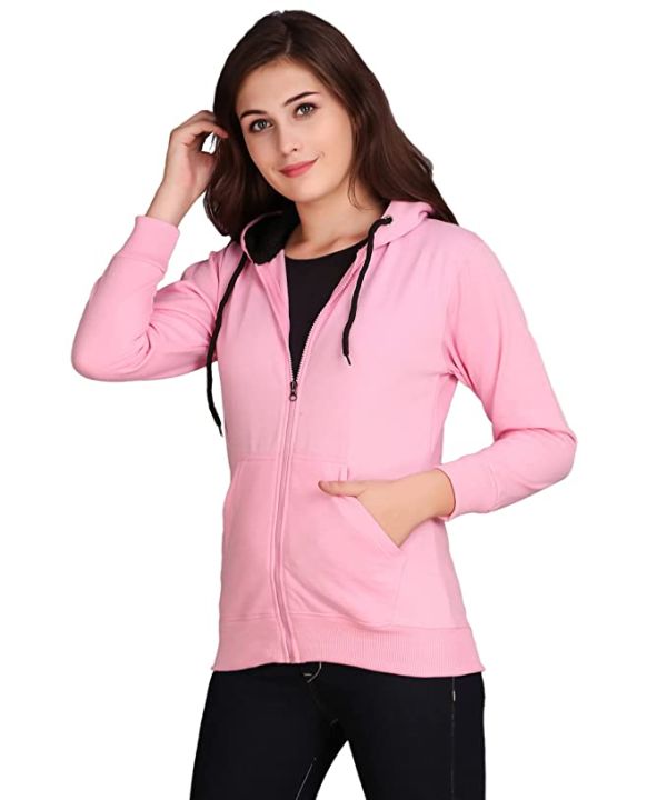 Sharrys%20Womens%20Zipper%20Hoodie%20Plain%20Pullover%20Front%20zip%20up%20Kangro%20Pocket%20Hoddie%20New%20arrivals%20Girls%20Casual%20Winter%20Wear%20(%20Baby%20Pink%20)%20-%20Image%203