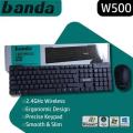Banda W500 Wireless Keyboard and Mouse Combo | 2.4GHz, Slim Full-Size Keyboard, 1200 DPI Mouse, Spill-Resistant, Plug and Play | Wireless Keyboard and Mouse. 