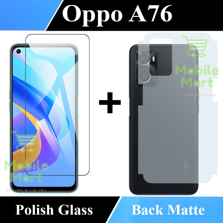 Oppo%20A76%20Glass%20Protector%20Polish%20Screen%20Tempered%20+%20Back%20Protector%20Carbon%20Fiber%20Matte%20Soft%20Skin%20Sheet%20For%20Oppo%20A76%20-%20Image%204