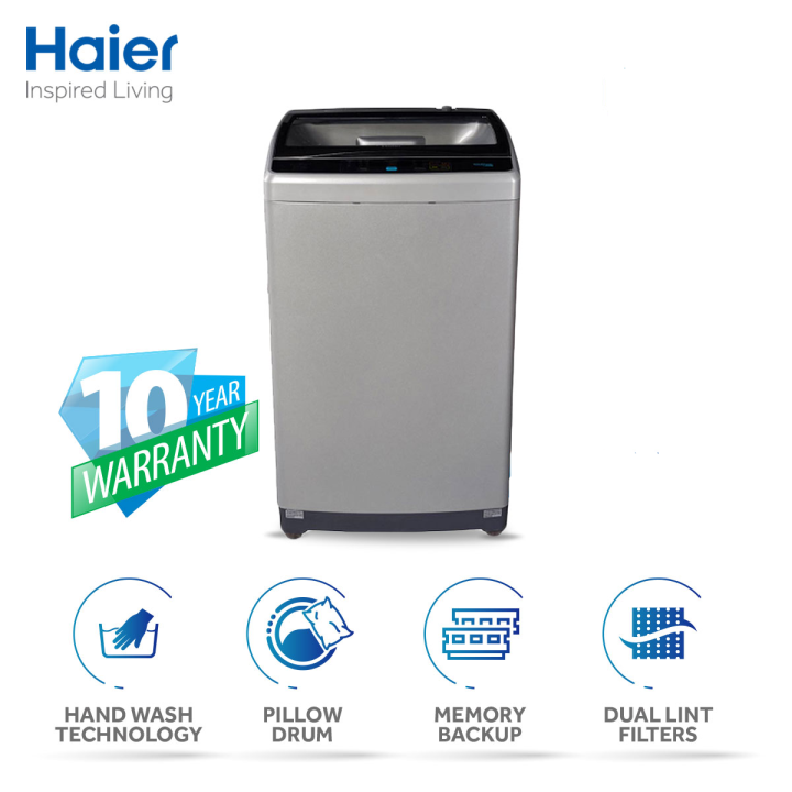Haier Fully Automatic Washing Machine  HWM 90-1708  9 KG Capacity  Hand Wash Technology  With 10 Years Official Warranty