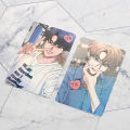 Korean comic sketch Cui Yijing Li Zhoubin 3-inch fan photo card high-looking handsome guy photo card thickened double-sided laser OVERDOESETO. 