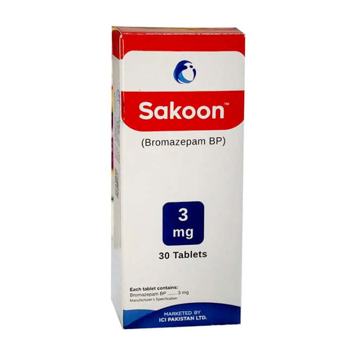 Sakoon Tablet 3 Mg - Anti-Anxiety And Anti-Stress Medication for Daily Use
