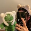 Cartoon Sweet Cute Plush Bear Ears White Coffee Color Girls Headband/ Loved Bear Ears Styling Fluffy Plush Wash Face Head Hoop. 