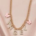 Cute Choker Necklace For Women Girls Baby Honey Angel Crystal Letters Pendant Chain Collar Necklace Trendy Jewelry. 