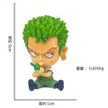14 Styles Anime One Piece Zoro Luffy Sanji Sitting Figure Toys Robin Nami Brook Chopper 8.5CM PVC Q Version Car Decoration Edit Model. 