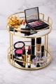2 Layer Tray, Cosmetic Storage,Rotating Makeup Organizer and the use of  for makeup organizers 1 pcs. 
