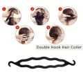 6pcs Topsy Tail Hair Tool Hair Loop, Hair Comb Hairstyle Braiding Tools with Zig Zag Pony Tail Makers Professional Hair Styling Kits For Women Hair Accessories Set Women Girls DIY  Set Kit Tools Accessories Pull Hair Needle Dish hair Comb Tools As Picture. 