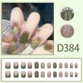 24Pcs French With Drill Pearl Fake Nails Press On Nail Tips Artificial Full Cover Cute Bow Wearing False Nails Fashion Popular Stick on Nails Cute Artificial Nails for Girls Cat Eye Nails. 