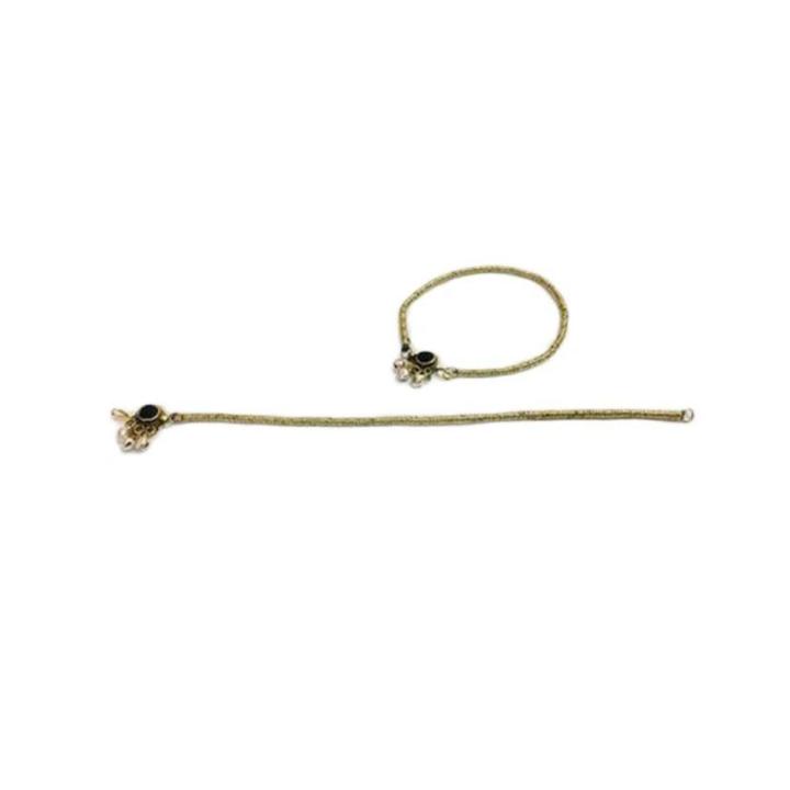 Black Copper Afghani Anklet for Women