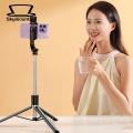 Lighted Selfie Stick with Tripod 360-degree Rotation Wireless Selfie Stick with Lighted Tripod Bluetooth Compatibility Perfect. 