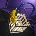 Basket made by ice cream stick. 