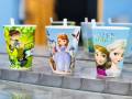 Glass - Straw Glass (Pack of 2) - Juice Glass with Straw - Kids Straw Glass - Kids Juice Glass - Pipe Glass without Cover - Anna Elsa Glass - Sofia Glass - Ben 10 Glass. 