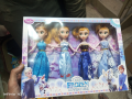Frozen 4 piece doll set band able doll hand /foot/face all rabar good qualty. 