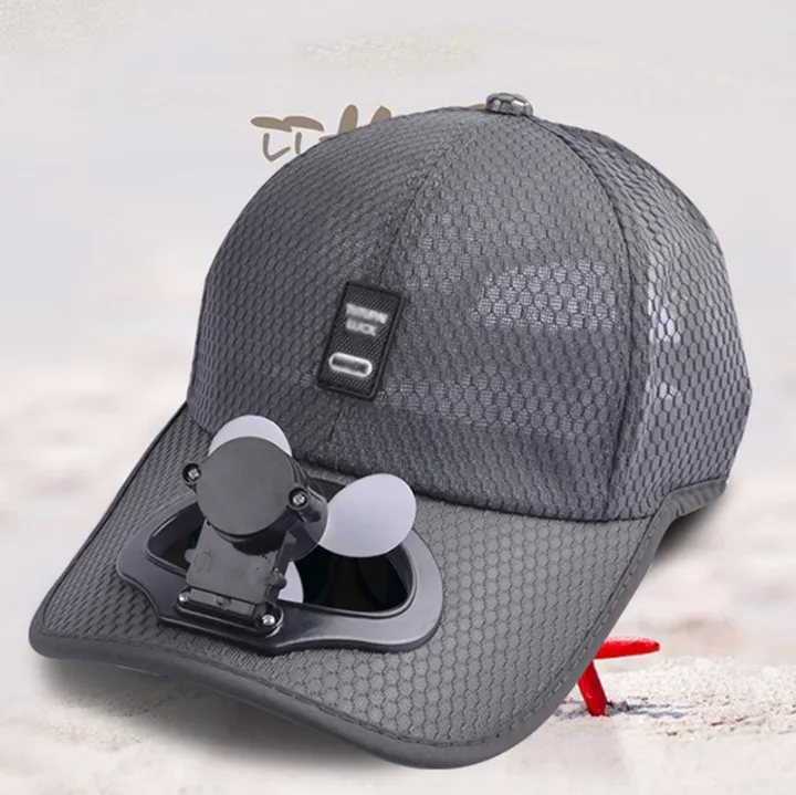 New Sun Protection Cap USB Charge Adult Baseball Cap With Fan For Men ...