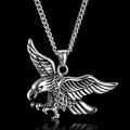 Eagle Necklace for Men , Stainless Steel Eagle Pendant Necklace , Punk Style Men's Jewelry Necklaces ,  Gold and Silver Color Eagle Chain Necklace , Men's Punk Eagle Chain Collares , Chains for men's , Eagle necklace ,. 