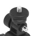 Black 1/4 Camera DV DSLR Bike Bicycle Handlebar Clamp Bracket Tripod Mount Screw Clip For Gopro For Camera DV 1Pc. 