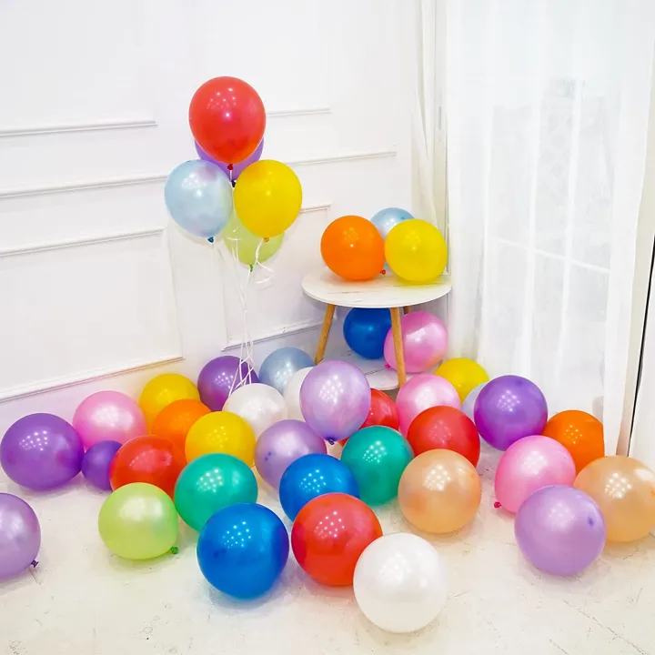 Pack%20of%2025/50/100%20Pieces%20Multicolor%2012"%20Rainbow%20Latex%20Balloons%20Assorted%20Colors%20for%20Vibrant%20Birthday,%20Baby%20Shower,%20Wedding%20Party%20Decorations%20-%20Image%2010