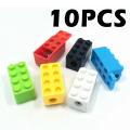 【FUN LIVE】 10P Building Blocks Pencil Sharpener Cartoon Plastic Children's Home Office And School Supplies Student Stationery Random Supply. 