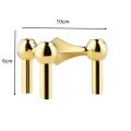 New Metal Molecular Structure Candle Holder Nordic Silver Candle Stand Triangle Candlestick Gift. 
