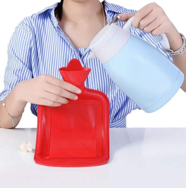 Water Heating Pad Rubber Bag For Pain Relief Massage Hot Water Bottle Natural Rubber  Free- Durable Hot Water Bag for Hot Compress and Heat Therapy For Headaches, Cramps, Arthritis, Back Pain, Sore Muscles, Injuries (Multicolor)