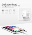 BASEUS Bojure Series QC3.0 23W Dual USB Travel Wall Charger for iPhone Samsung - EU Plug / White. 