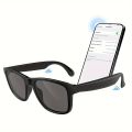 Smart Glasses Listenable Songs, Wireless Headphone Smart Glasses For Phone, Back To School Cool Gifts, 100 Hours Standby Time Battery, Athletic/Outdoor UV Protection With Voice Control. 