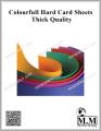 Colourfull Hard Card Sheets Chart Paper 200gm 20''x26'' (Pack of 15 Sheets). 