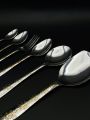 PREMIUM CUTLERY SET(LAZER FINISH) (14 GAUGE) | 6/8/12 PERSON | COMPUTERISED DESIGN CUTLERY | EXCELLENT EXPORT QUALITY KITCHEN DINING | SPOONS FORKS BABYSPOON TEASPOON | SERVING SPOONS. 