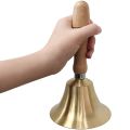 Wooden Handle Bell-1 x hand bell-en & Wood color. 