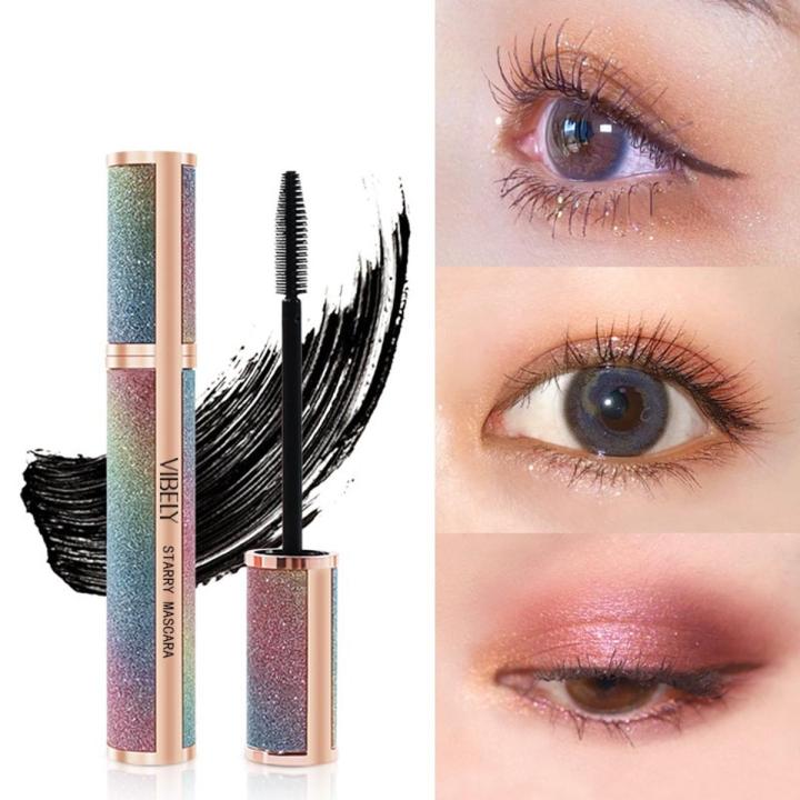 4D Silk Fiber Mascara Long Thick Curling Sunflower Waterproof Rimel Maquiagem Waterproof Galaxy Tube Makeup Cosmetic TSLM2