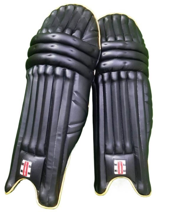 Professional Standard Cricket Batting Pads with Full Protection Features - Black Edition