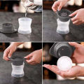 Silicone Ice Hockey Mold Large Round Ice Box with Lid Creative DIY Ice Maker Ice Cube Plastic Model for Kitchen Popesicle Mold. 