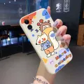 JIUMOO For iPhone 5s Case Thin New Design Case Side Phone Case Square Edge Silicone Casing Cartoon Fox Full Back Cover Camera Cases Shockproof Protection Softcase. 