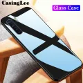 Protect Cover For OPPO F15 case Glass silicon Full Protection Tempered Glass Phone Cases for OPPO F15 Back Cover For girls and Boys. 