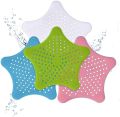 Silicone Star Shaped Sink Strainer Filter Bathroom Hair Catcher, Drain Strainers Cover Trap Basin Wash Basin Jali - Standard Hair Wash Basin (Multicolor) - Best Drain Protector for Hair Clogs, Easy Clean, Multicolor Design, Ideal for Bathroom Sink, Buy No. 